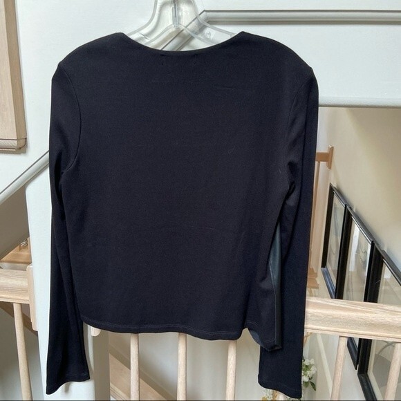 Velvet by Graham & Spencer Ponte and Faux Leather Jacket S NWOT - Picture 14 of 14